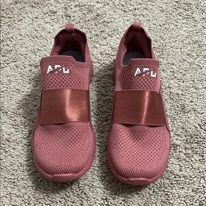 APL Pink Slip-On Sneakers with Elastic Strap and Breathable Knit